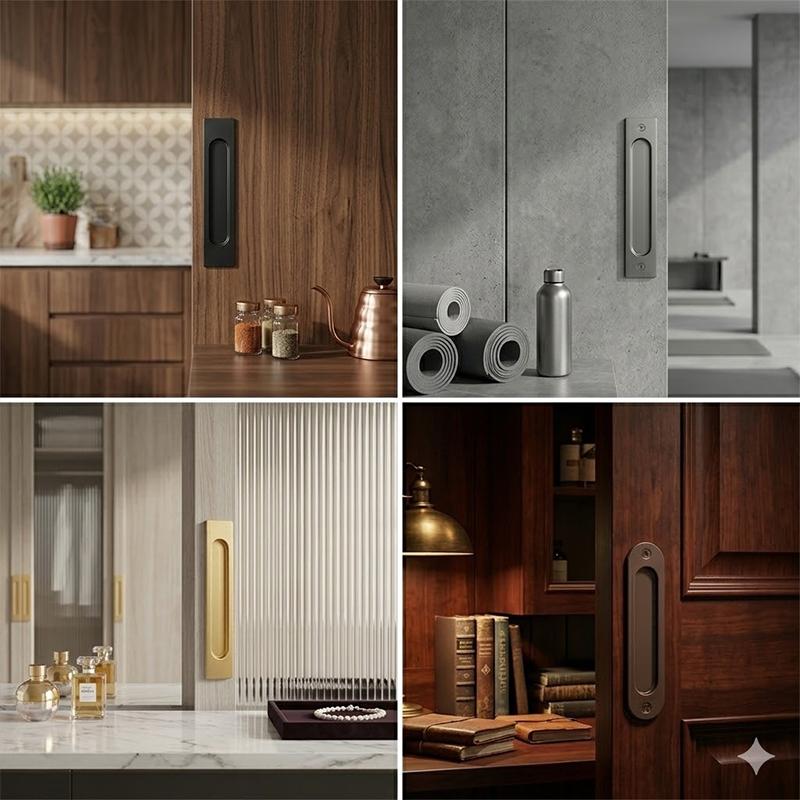 Furniture Hardware Factory - Самоклеящаяся ручка для раздвижных дверей без