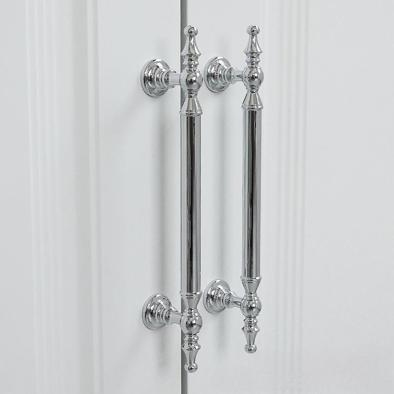 Furniture Hardware High End - Французская яркая серебряная ручка шкафа, креативная