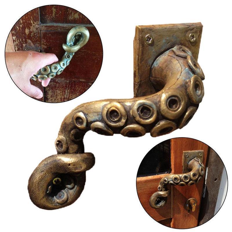 Furniture Hardware Factory - Винтажная дверная ручка в виде осьминога