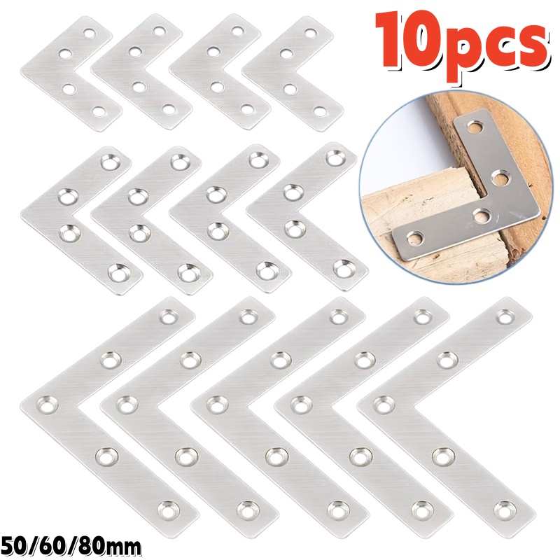 Furniture Hardware Connectors - 10 шт. П-образные кронштейны из нержавеющей