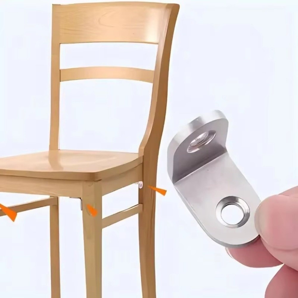 Furniture Hardware Connectors - 10 шт., угловая скоба из нержавеющей