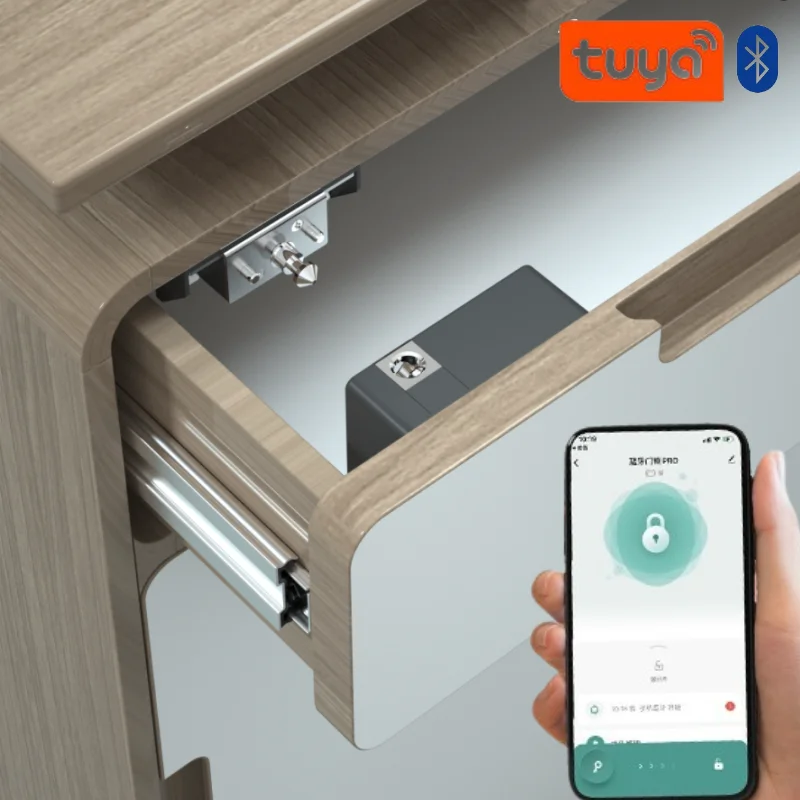 Furniture Hardware Tools - Умный дверной замок Tuya, невидимый электронный
