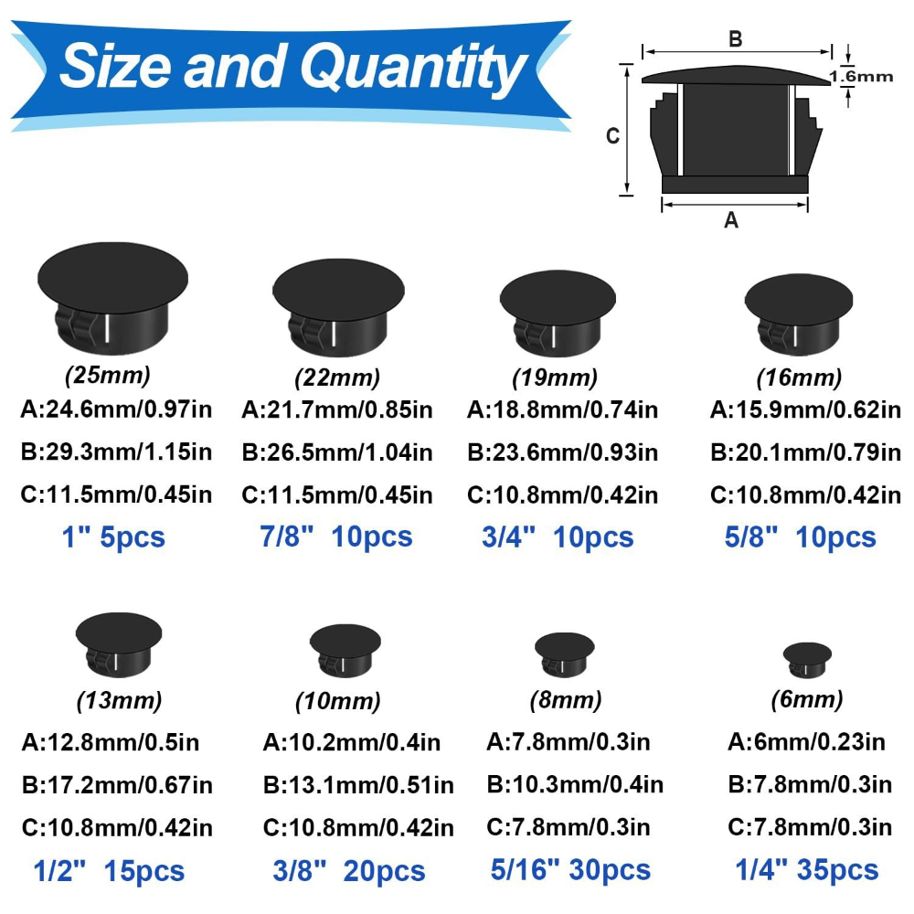 135 шт., винтовая заглушка, ме – обзор и цена Furniture Screw Type