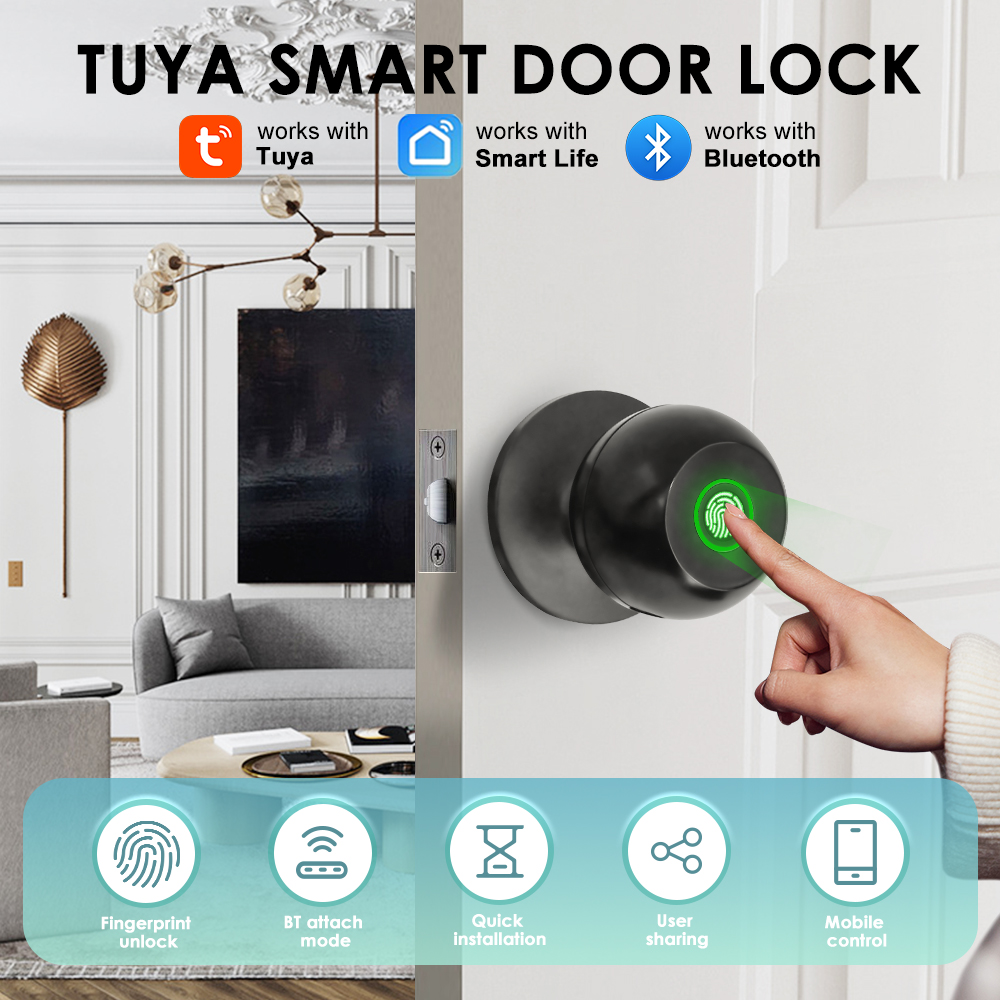 Электронный дверной замок Tuya – обзор и цена Door Handle Bar