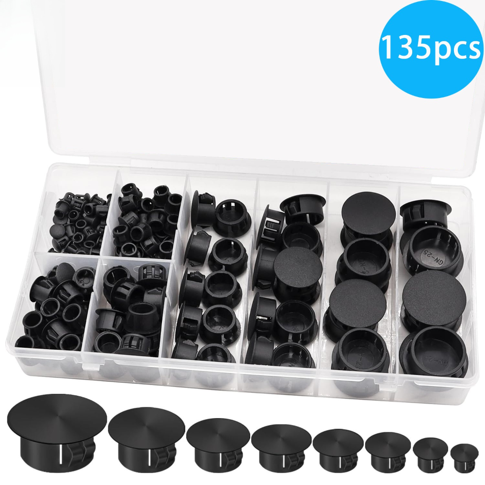 135 шт., черная крышка, винтов – обзор и цена Furniture Screw Type