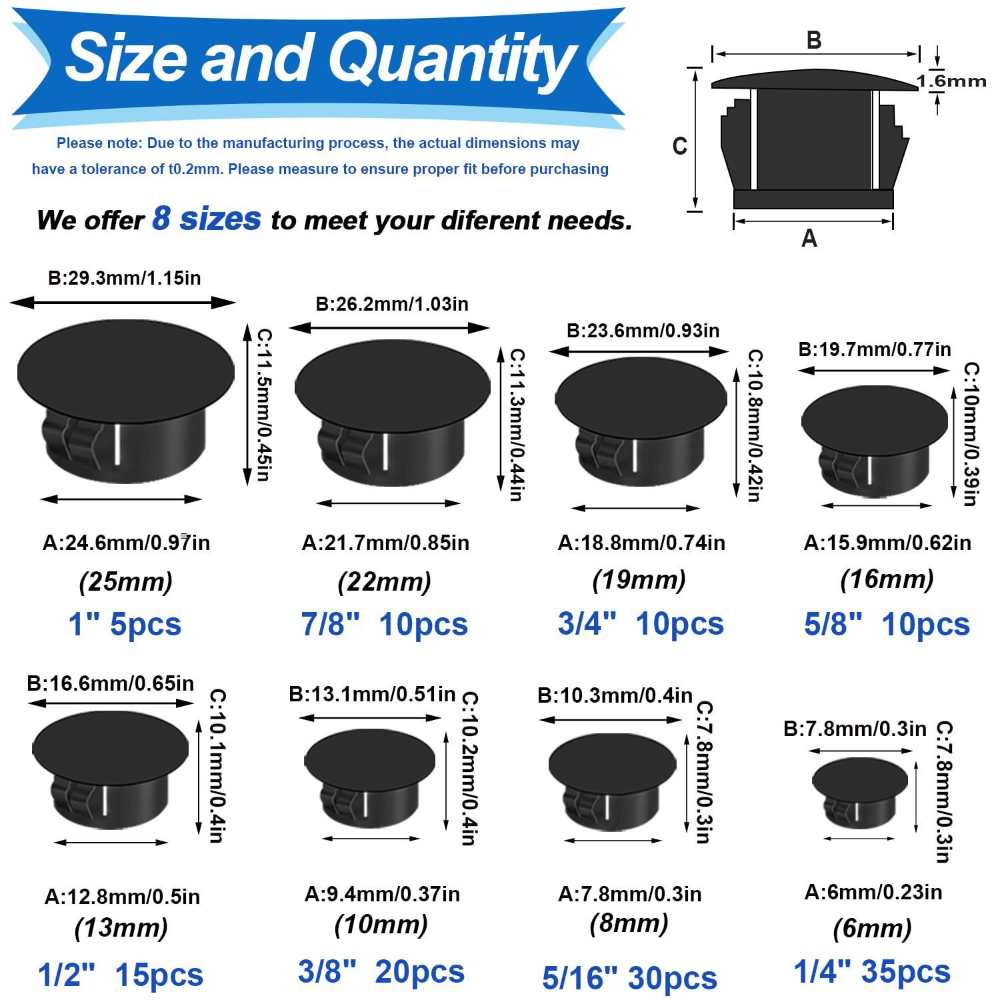 135 шт., черная крышка, винтов – обзор и цена Furniture Screw Type