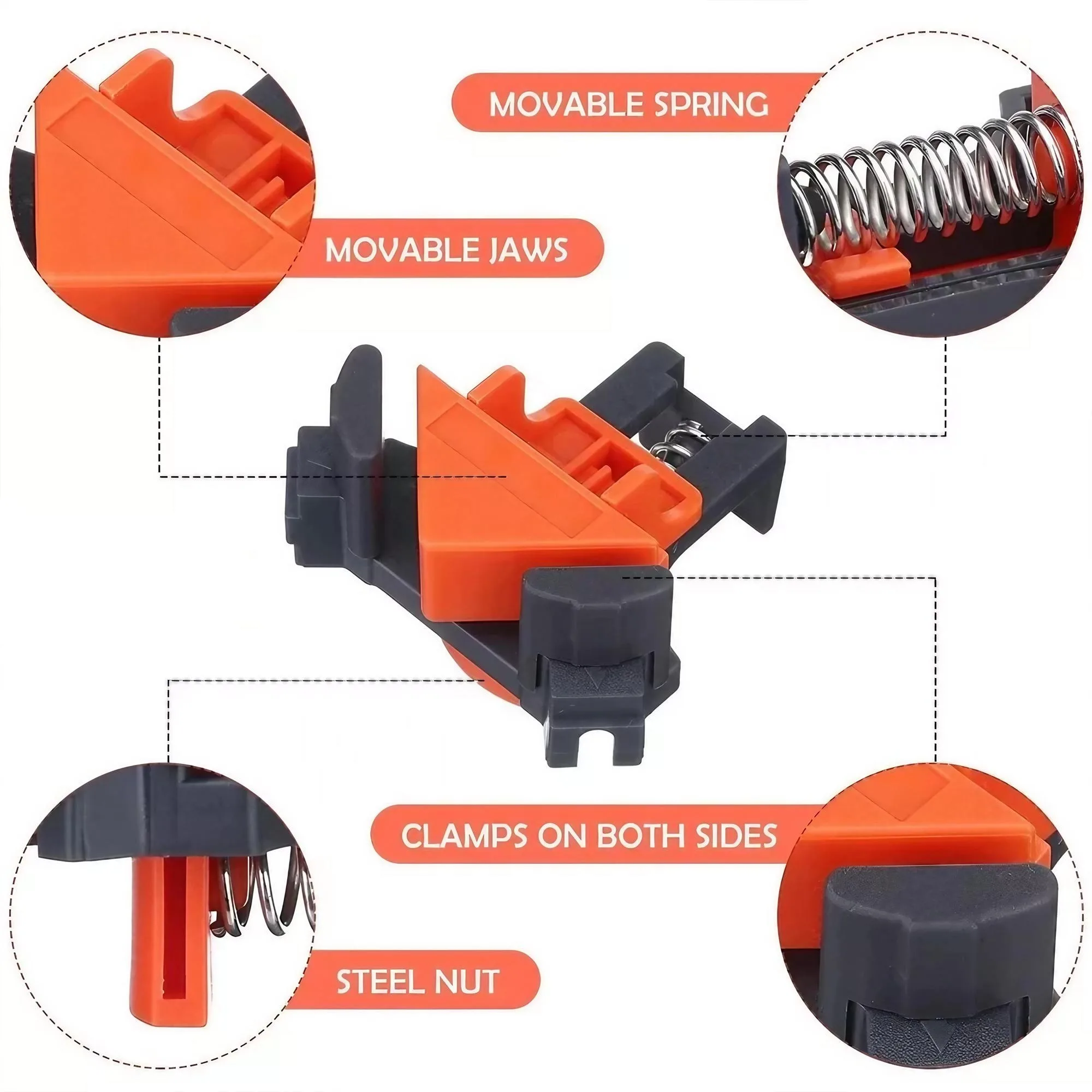 Высокоточный угловой зажим 90  – обзор и цена Furniture Hardware Tools